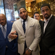 Jim Brown, Ray Lewis and Pastor Darrell Scott (Drew Angerer/Getty Images)